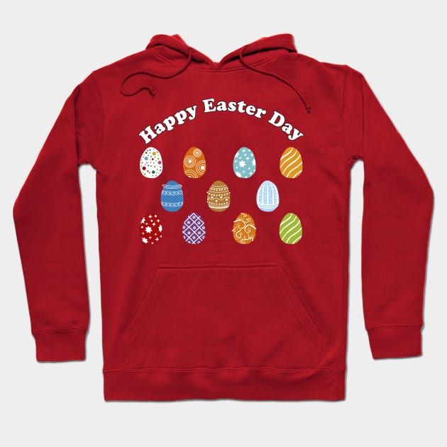 Cute Colorful Easter Egg Hunt Happy Easter Day Hoodie by rayrayray90